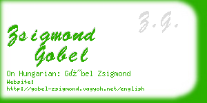 zsigmond gobel business card